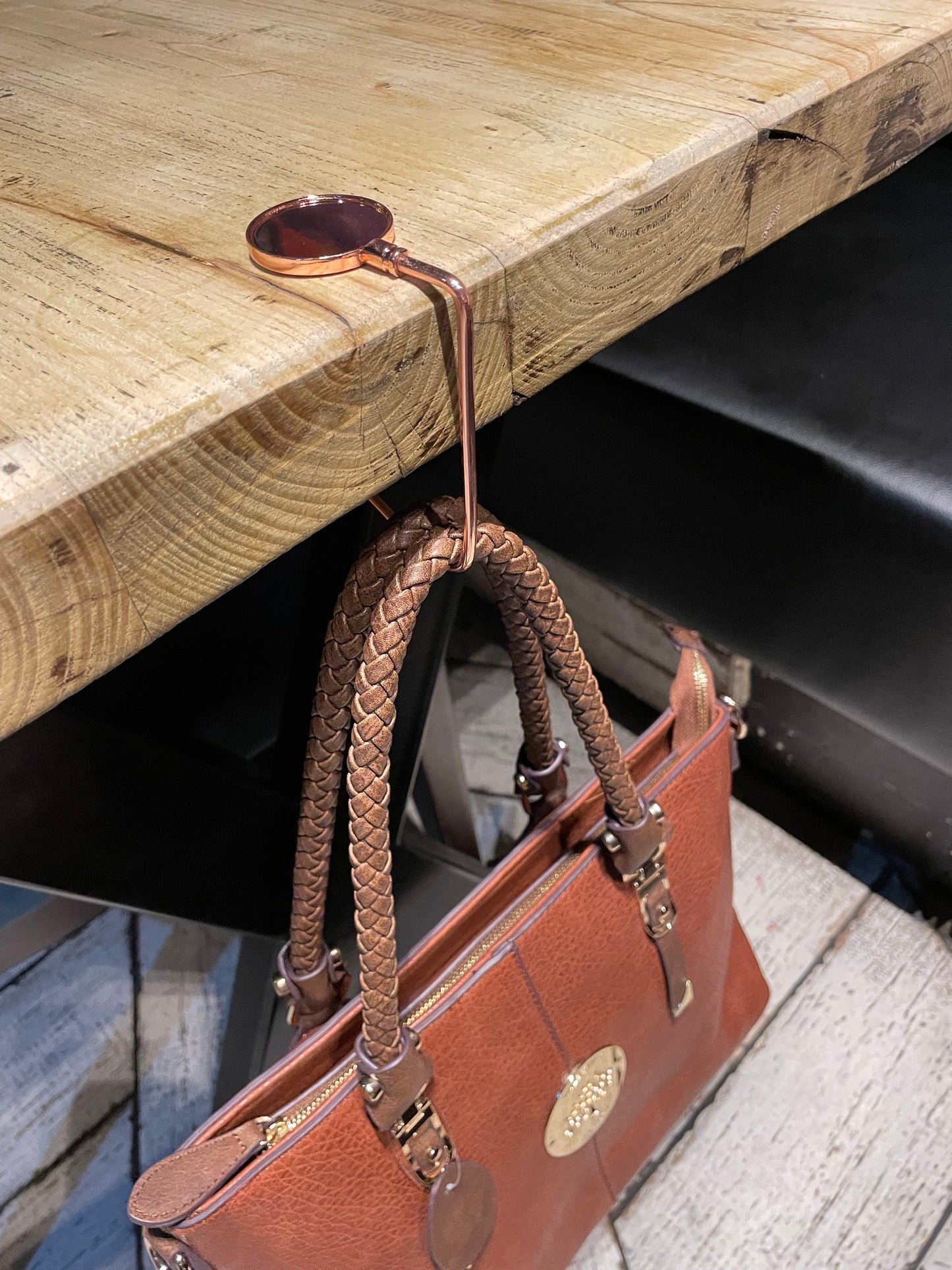 Table Bag Hook, Rose Gold