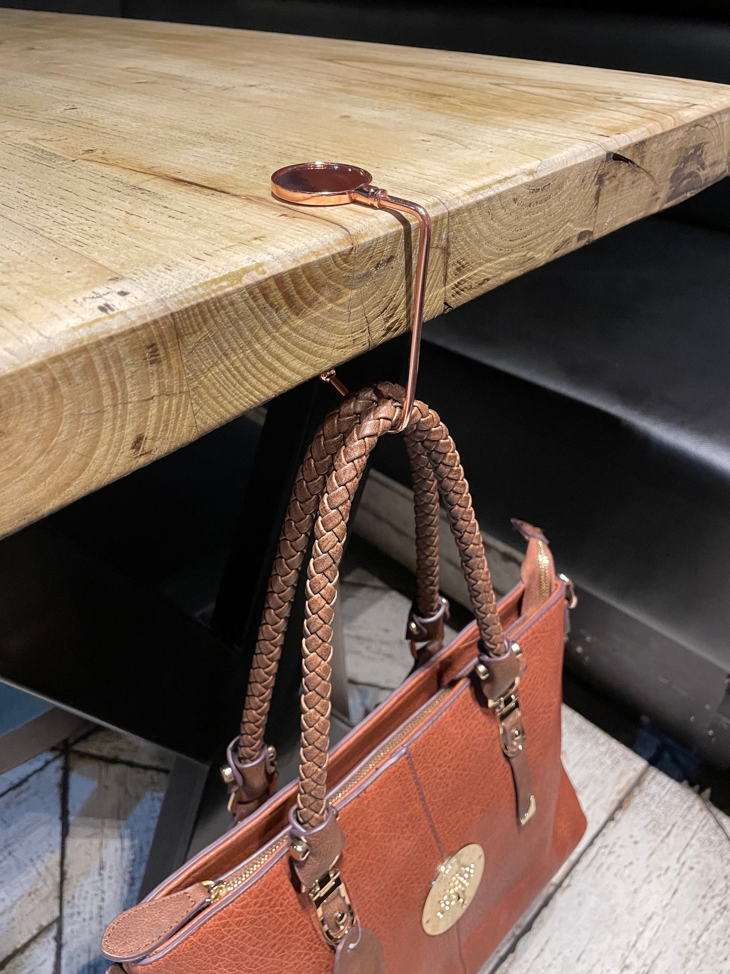 Table Bag Hook, Rose Gold